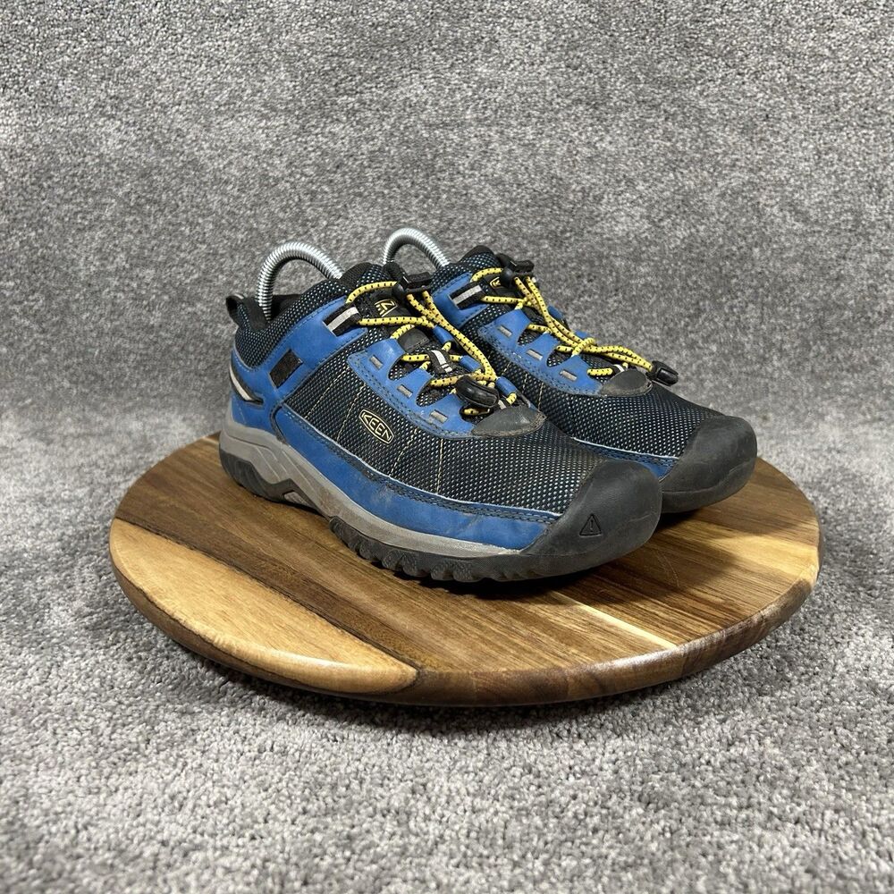 Keen Targhee Sport Vent 1024737 Youth Sz 4 Blue Outdoor Hiking Trail Shoes Used - Picture 2 of 12